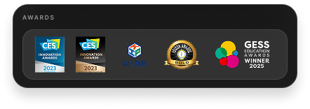Dot product awards: CES Innovation Awards, Innovative Product, Edison Awards Gold, GESS Education Awards Winner 2025